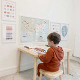 3-world-map-nursery-maps-artwork-animals-of-the-world-blue-gray-map