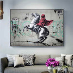 1-banksy-art-for-sale-posters-banksy-Napoleon-veiled-on-horseback-replica