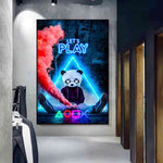 3-posters-video-games-video-game-canvas-art-panda-play-red-smoke
